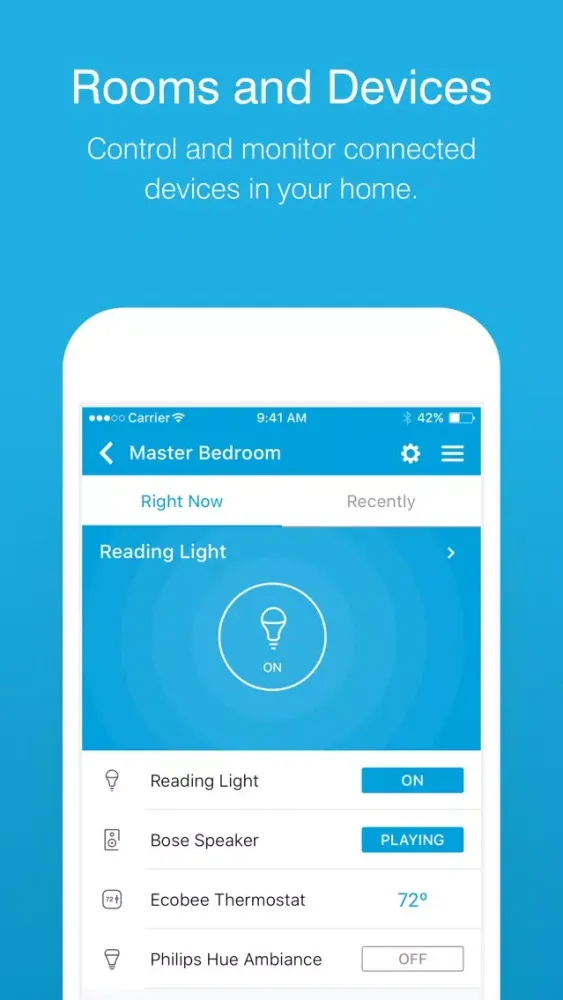 Tangkapan layar SmartThings Classic