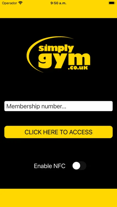 Simply Gym Tile Access Screenshots