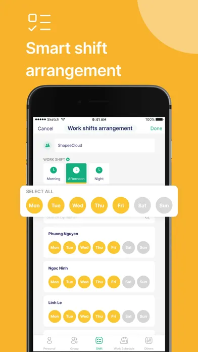 Screenshot di Timesheet, Hours Tracker: MyWo