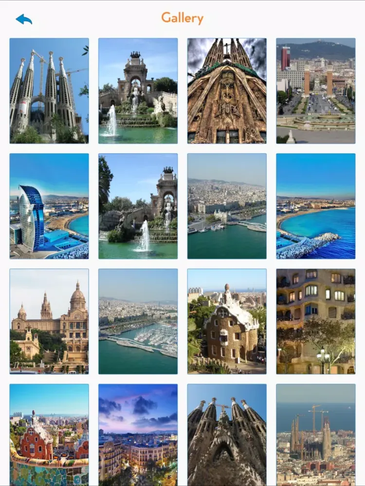 Barcelona Tourism iPad  Screenshots