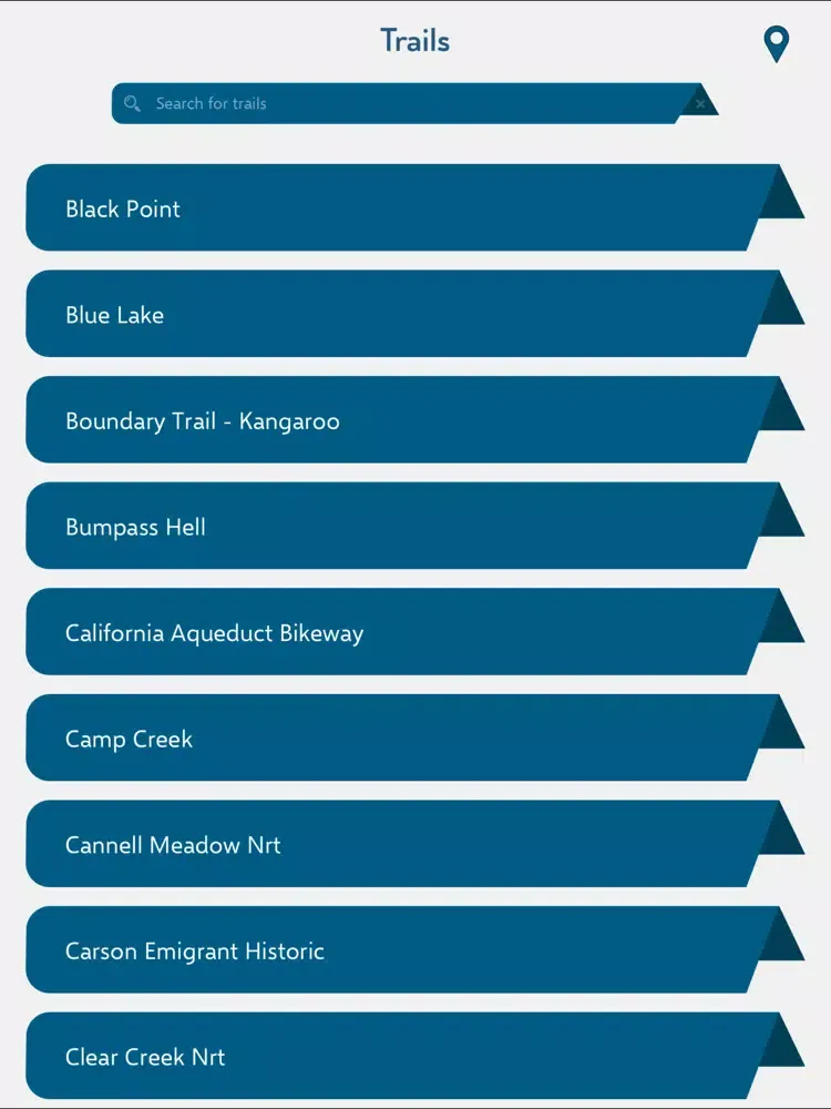 California Recreation Trails iPad  스크린샷