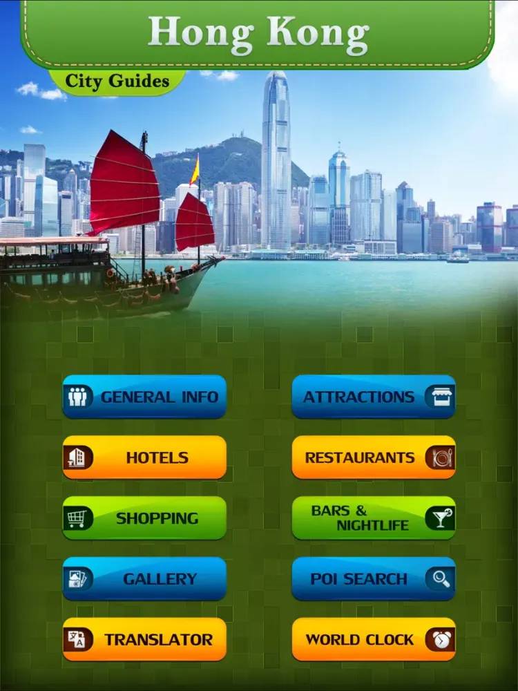 Tangkapan skrin Hong Kong Travel Destinations iPad 