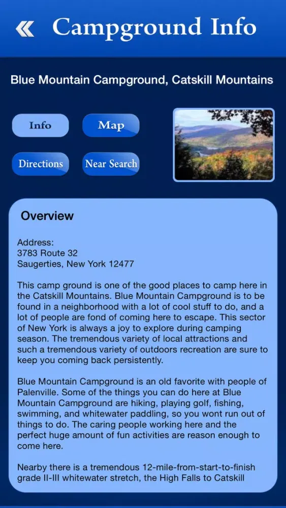 Capturas de pantalla de New York Campgrounds and RV Parks