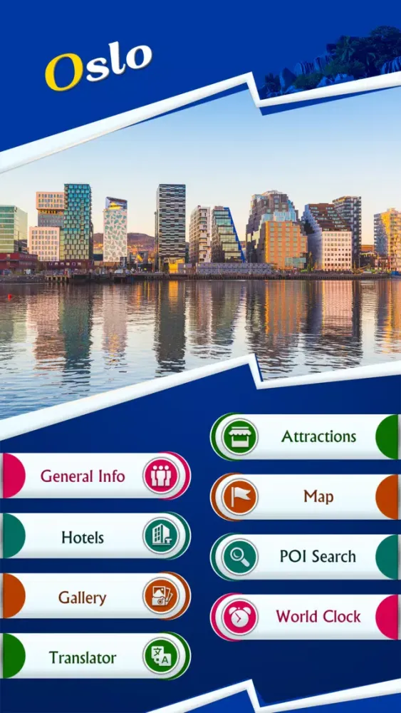 Tangkapan skrin Oslo Travel Guide