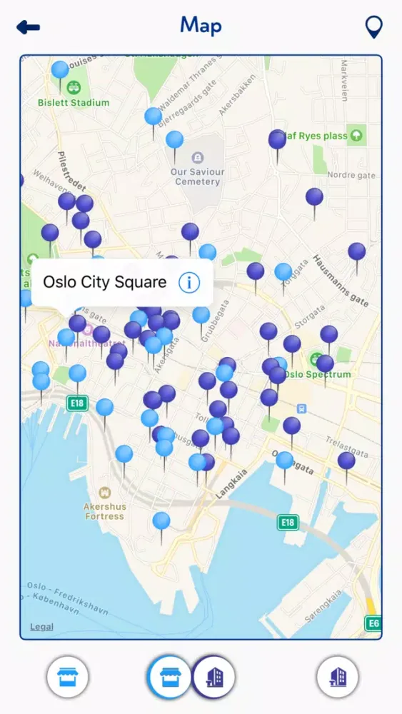 Tangkapan skrin Oslo Travel Guide