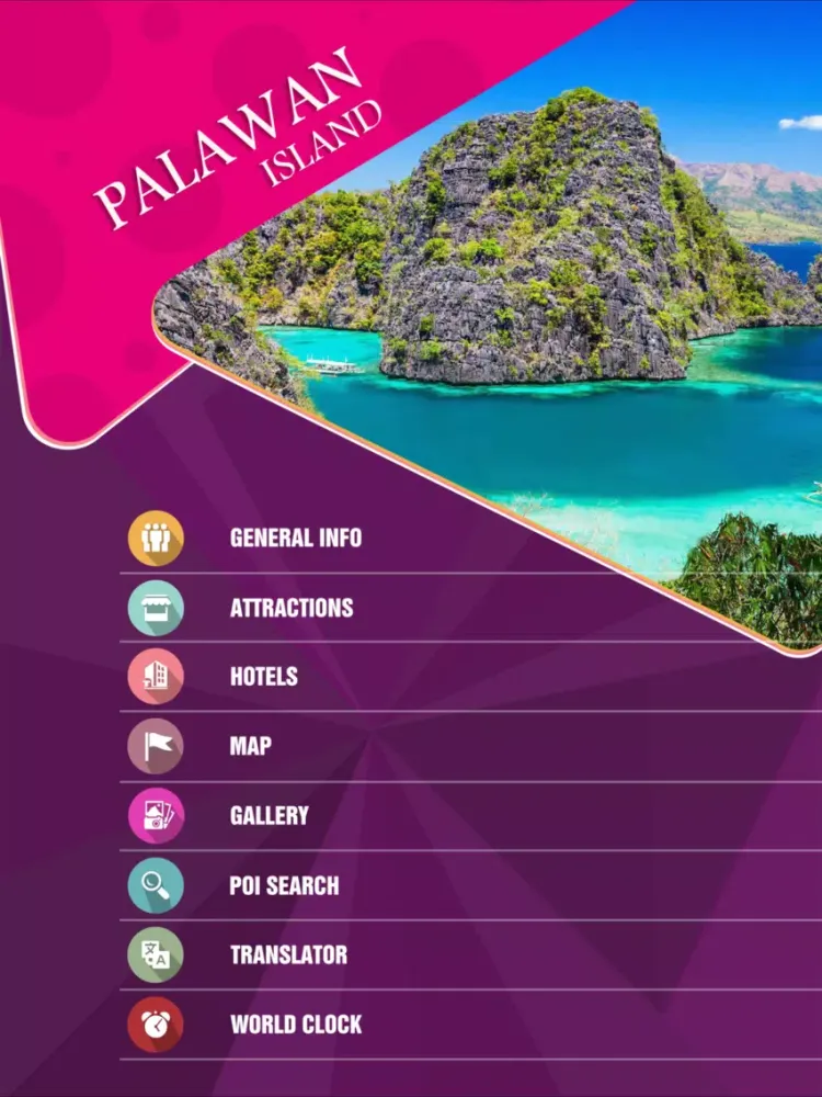 Palawan Island Travel Guide iPad 应用截图
