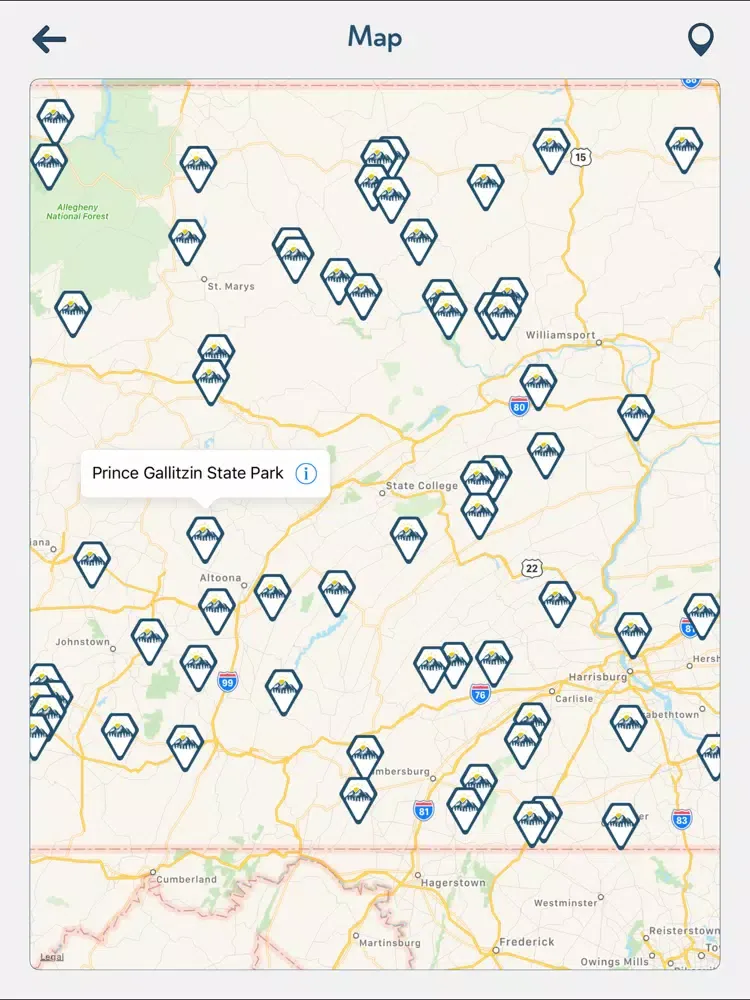Pennsylvania State Parks - USA iPad  سکرین شاٹس