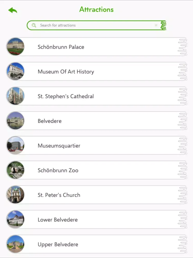 ภาพหน้าจอของ Vienna Tourism Guide iPad 