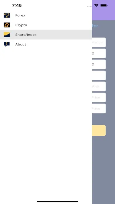 STS Position Size Calculator Screenshots