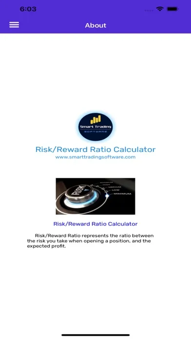 Zrzuty ekranu Risk Reward Calculator