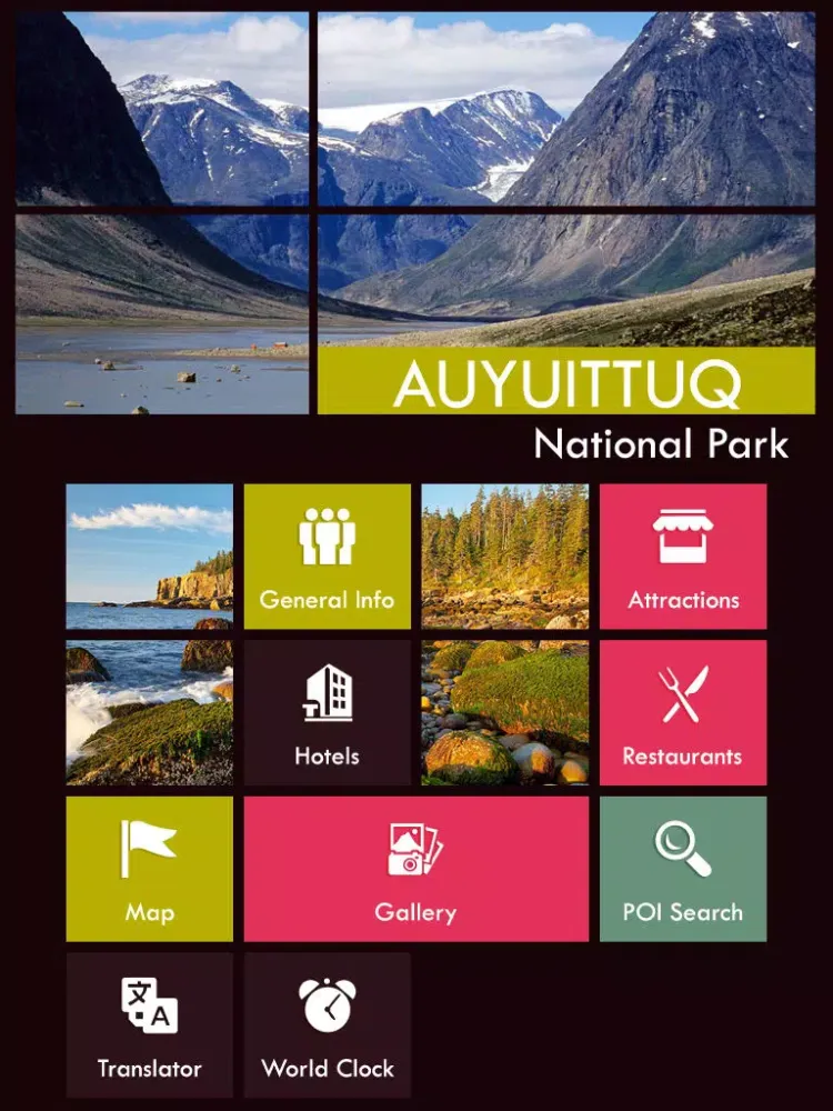 Captures d'écran de Auyuittuq National Park Travel Guide iPad 