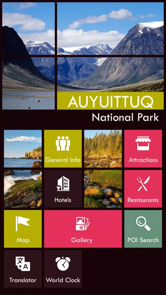 Captures d'écran de Auyuittuq National Park Travel Guide