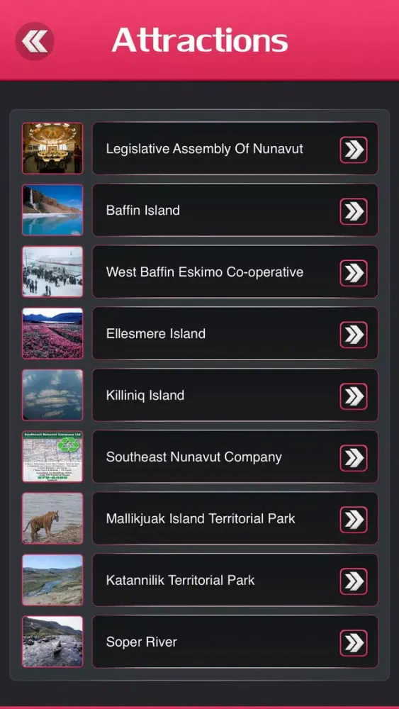 Captures d'écran de Auyuittuq National Park Travel Guide