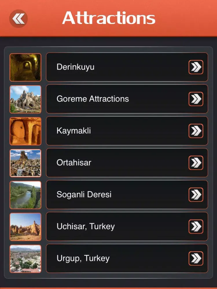 Capturas de tela do Cappadocia Tourism Guide iPad 