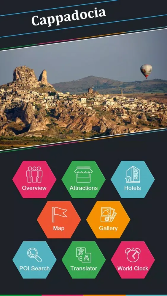 Capturas de tela do Cappadocia Tourism Guide
