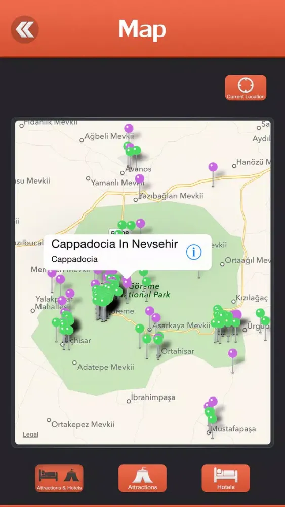 Capturas de tela do Cappadocia Tourism Guide