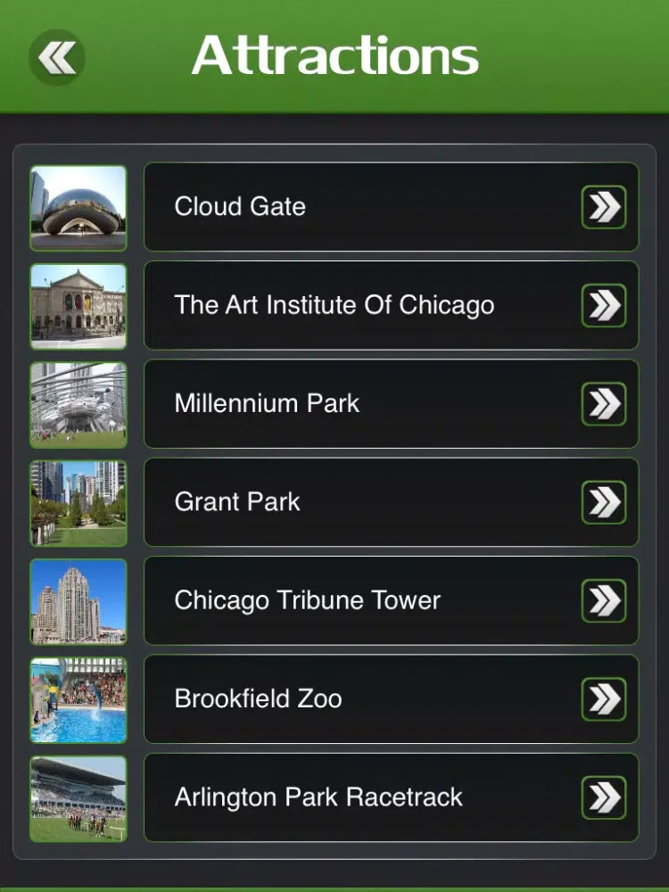 Captures d'écran de Chicago City Travel Guide iPad 