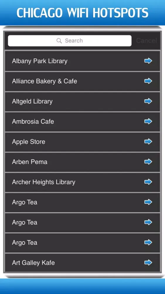Chicago Wifi Hotspots应用截图