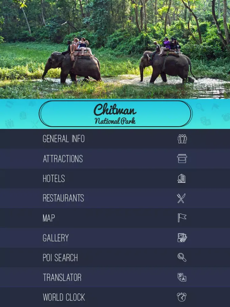 Chitwan National Park Travel Guide iPad  سکرین شاٹس