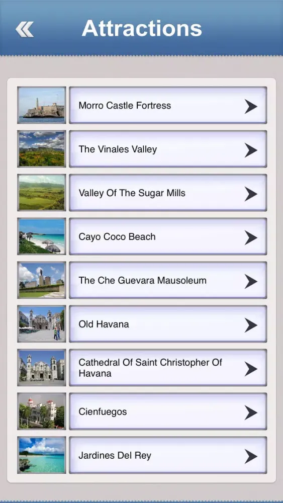 Cuba Offline Travel Guide Screenshots