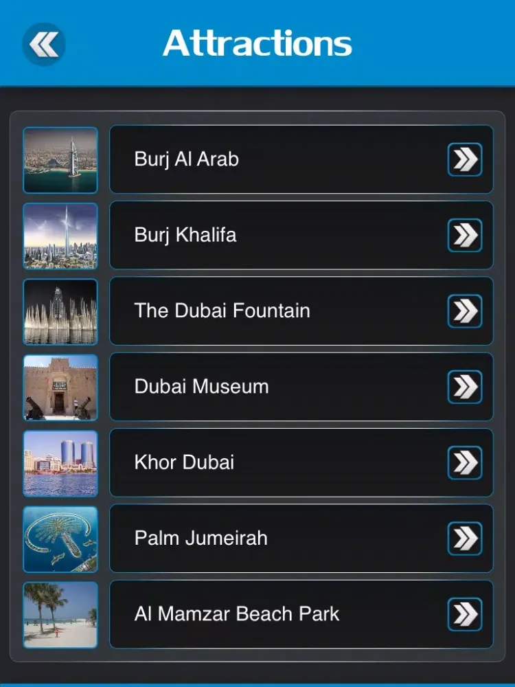 Capturas de pantalla de Dubai Tourism iPad 