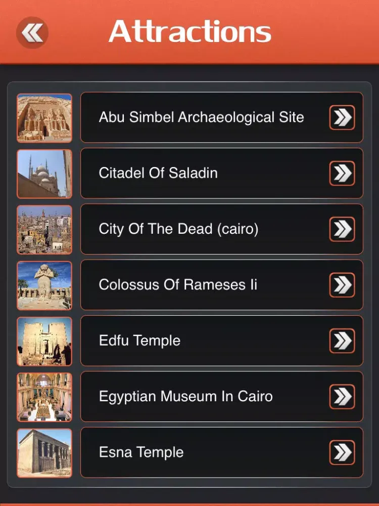 Скриншоты Egyptian Museum Tourism Guide iPad 