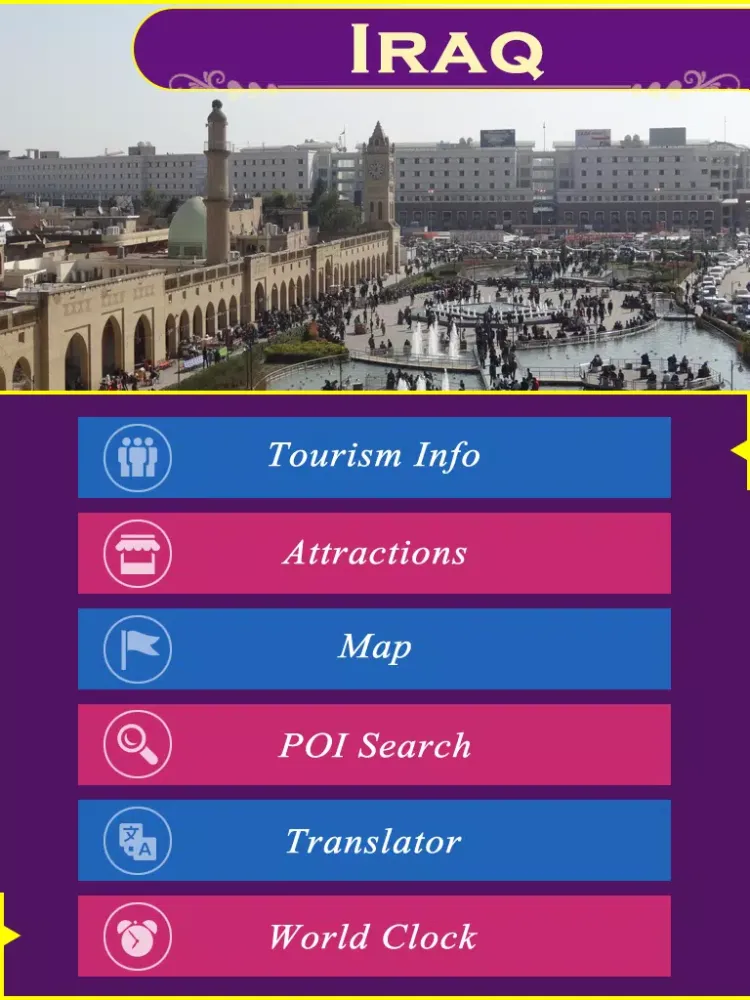Capturas de pantalla de Iraq Tourism iPad 