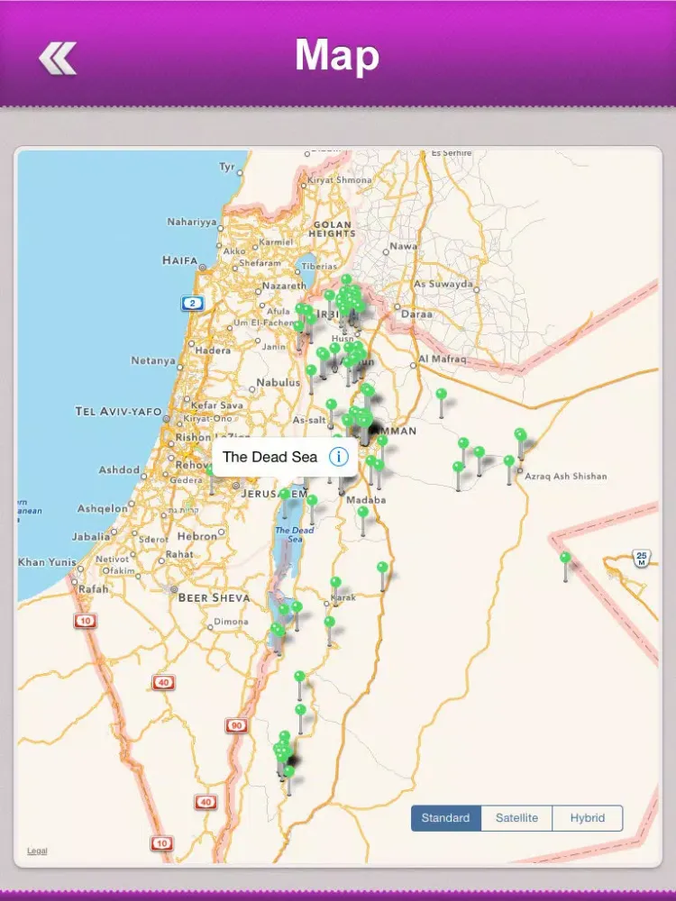 Jordan Tourism iPad  Screenshots