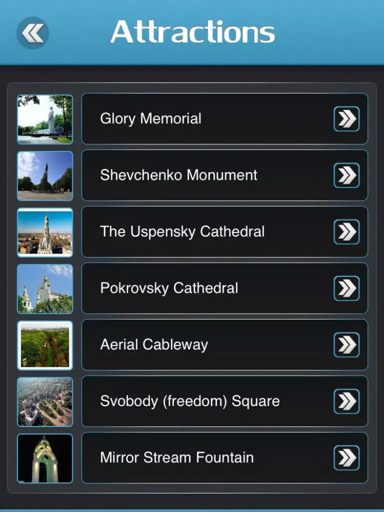 Capturas de pantalla de Kharkov Travel Guide iPad 
