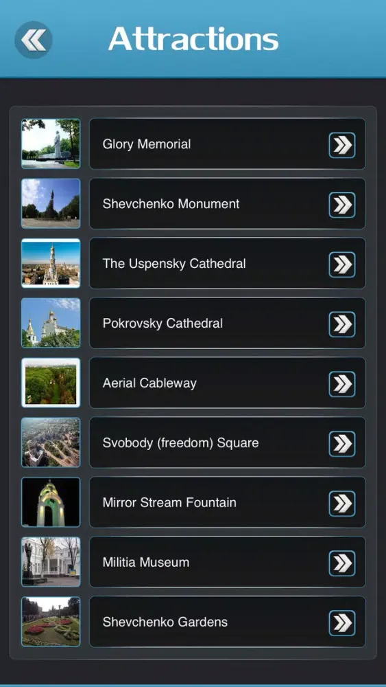 Capturas de pantalla de Kharkov Travel Guide