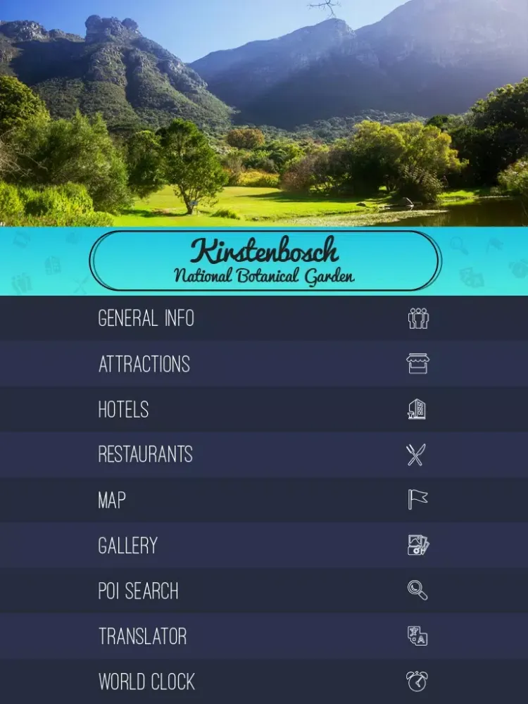 Скриншоты Kirstenbosch National Botanical Garden Guide iPad 