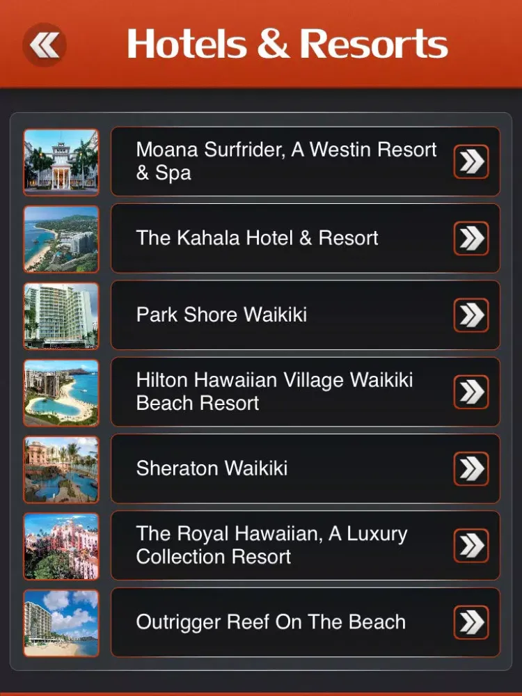 Oahu Tourism Guide iPad  스크린샷