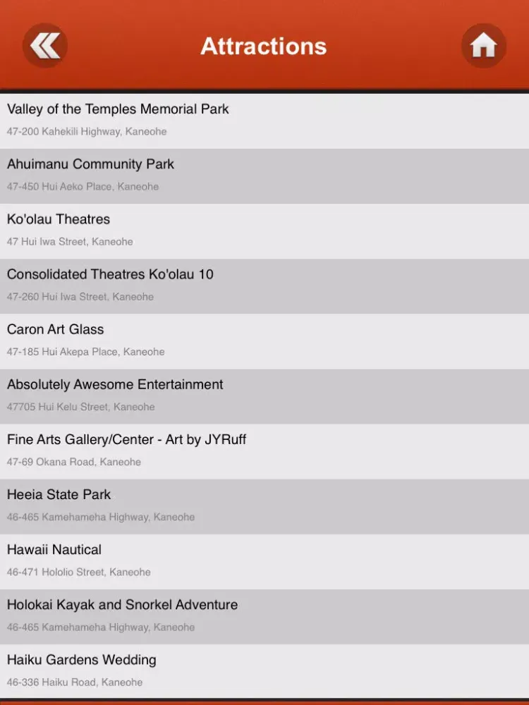 Oahu Tourism Guide iPad  스크린샷