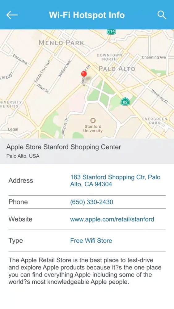 Palo Alto Wifi Hotspots應用截圖