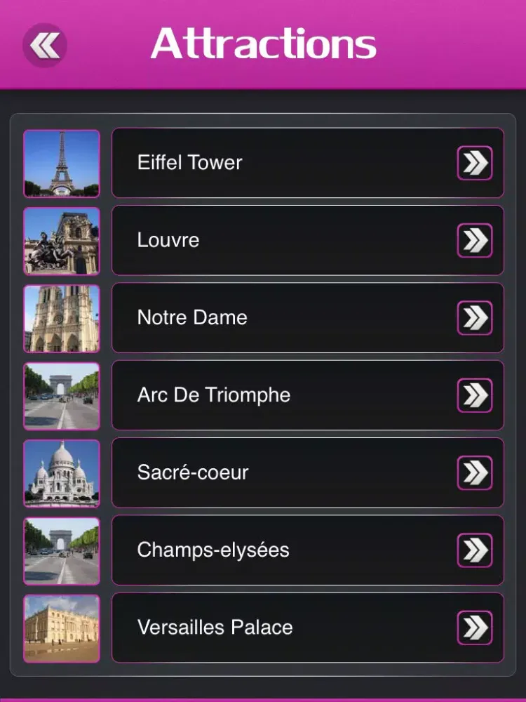 Paris Tourism iPad 应用截图