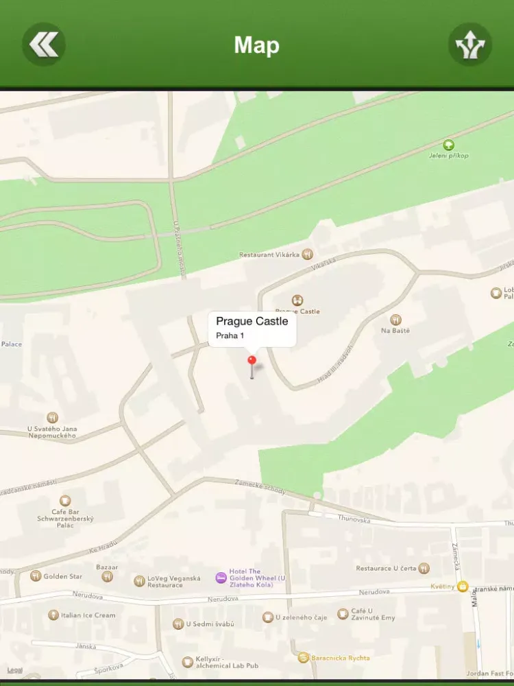 ภาพหน้าจอของ Prague Tourism Guide iPad 