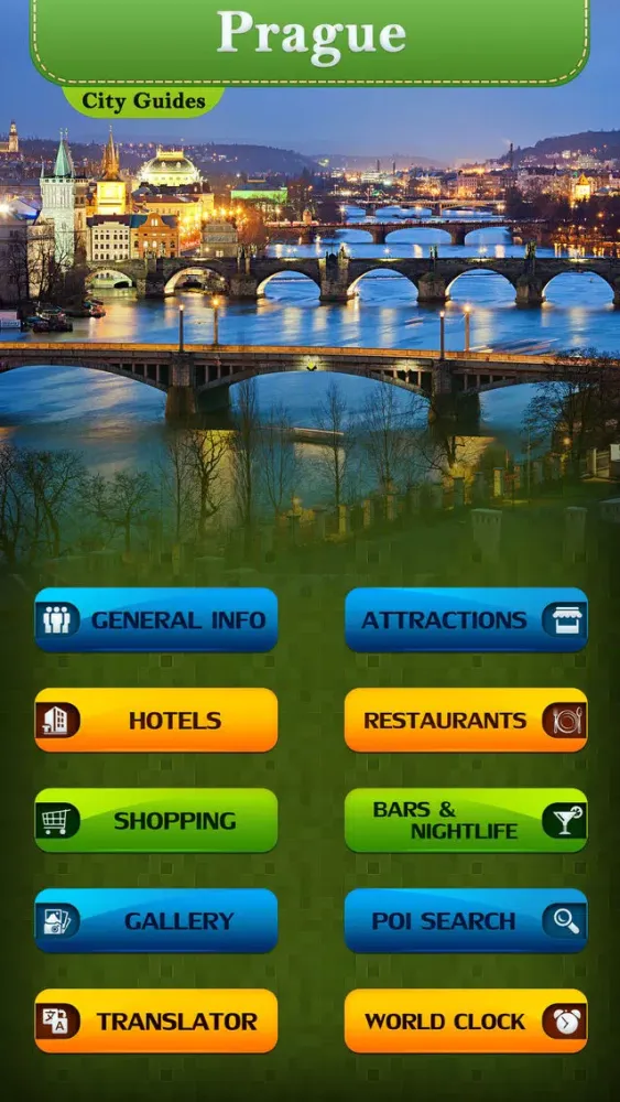 ภาพหน้าจอของ Prague Tourism Guide