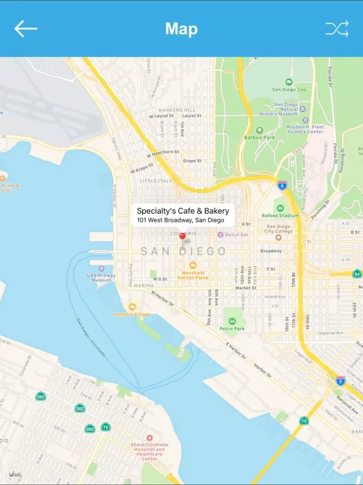 Capturas de pantalla de San Diego Wifi Locations iPad 