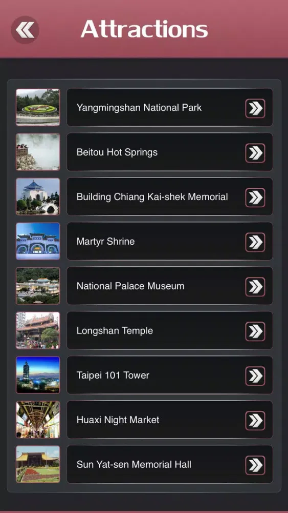 Taipei Tourism Guide 스크린샷