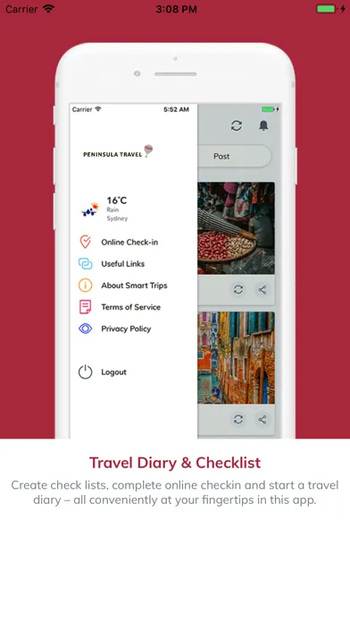 Tangkapan skrin Travel Key