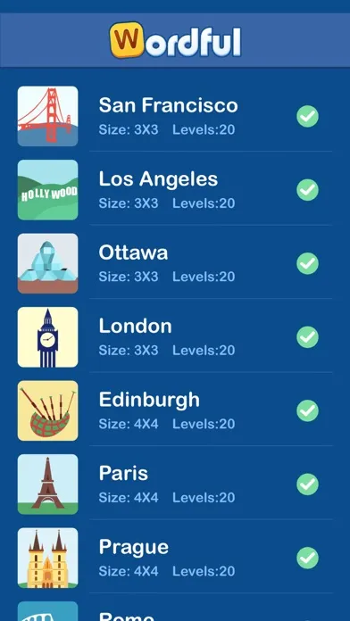 Capturas de tela do Wordful-Word Search Mind Games