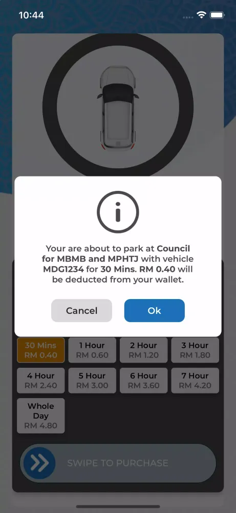 SVP Smart Parking Melaka Screenshots
