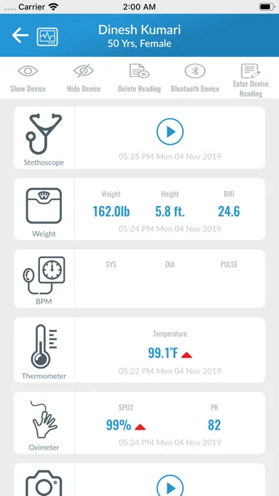 Ảnh chụp màn hình của Smart Vitals Review