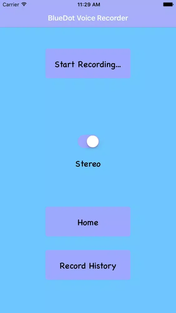 BlueDot Voice Recorder Screenshots