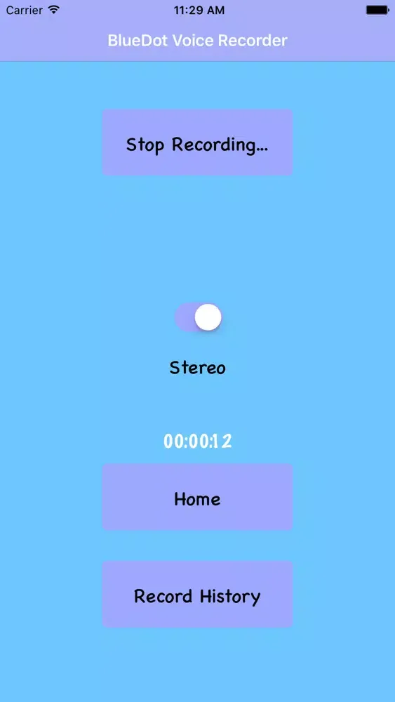 BlueDot Voice Recorder Screenshots