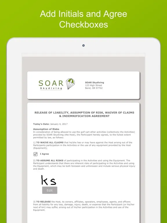 Скриншоты Smartwaiver Kiosk iPad 