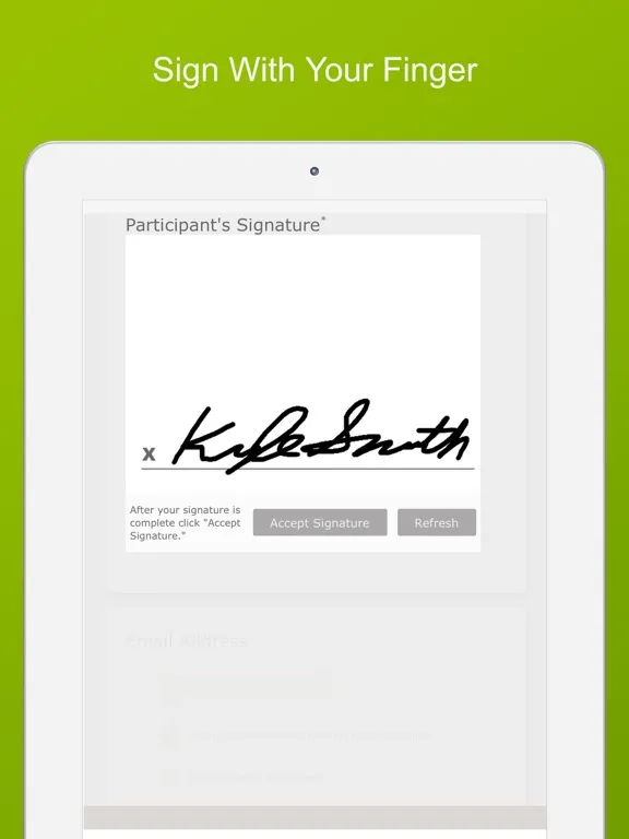 Скриншоты Smartwaiver Kiosk iPad 