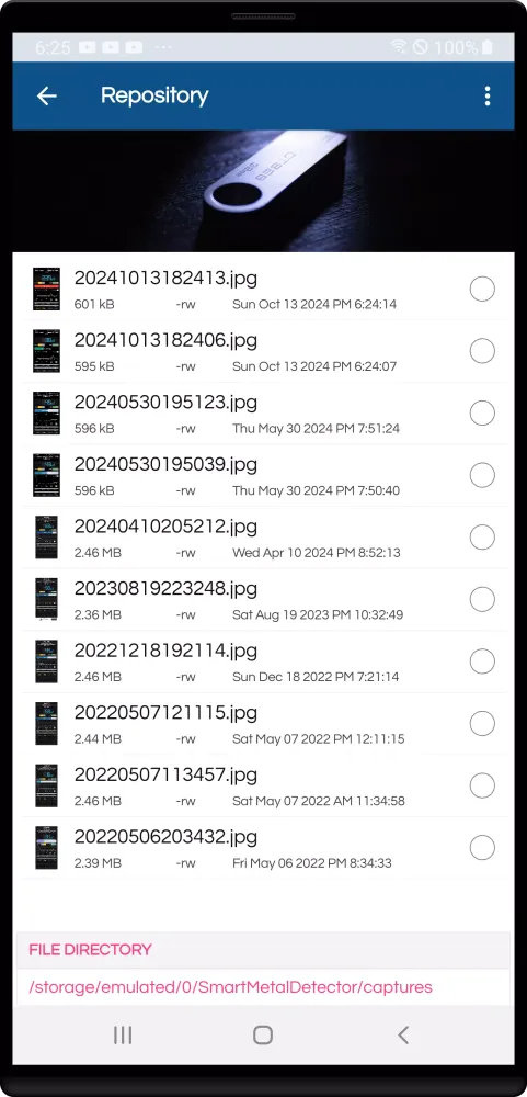 Magnetic Field Meter Screenshots