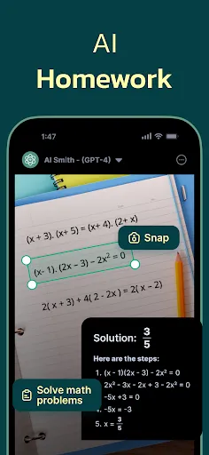 Capturas de tela do AI Chat Open Assistant Chatbot
