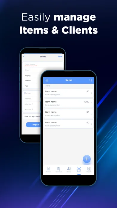 Simple Invoice & Receipt Maker Screenshots